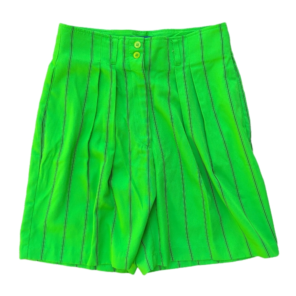 Vintage green tailored shorts size 11